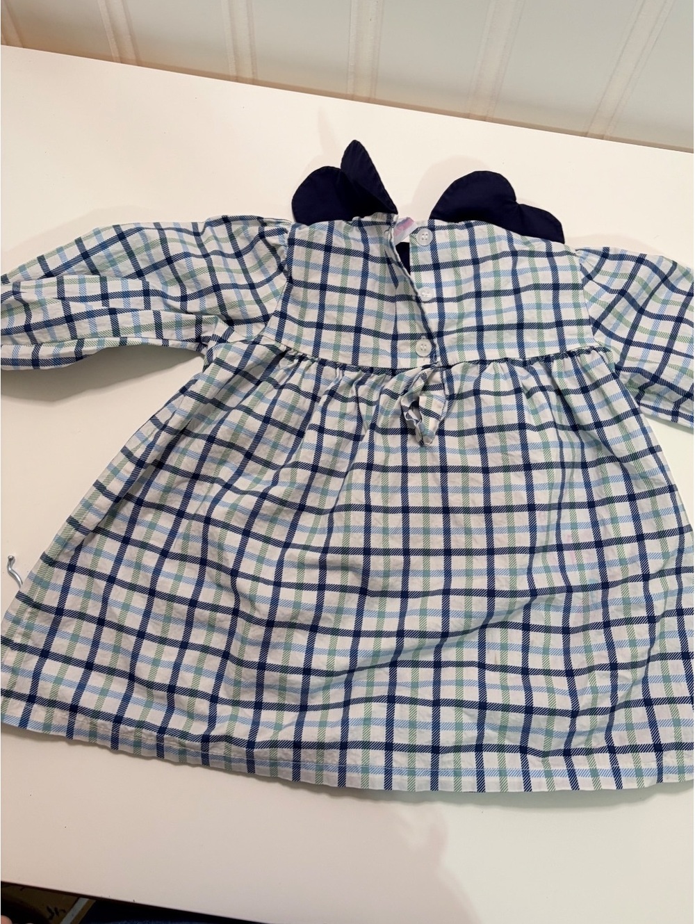 Stitchy Fish Plaid Dress - Picture 4 of 5